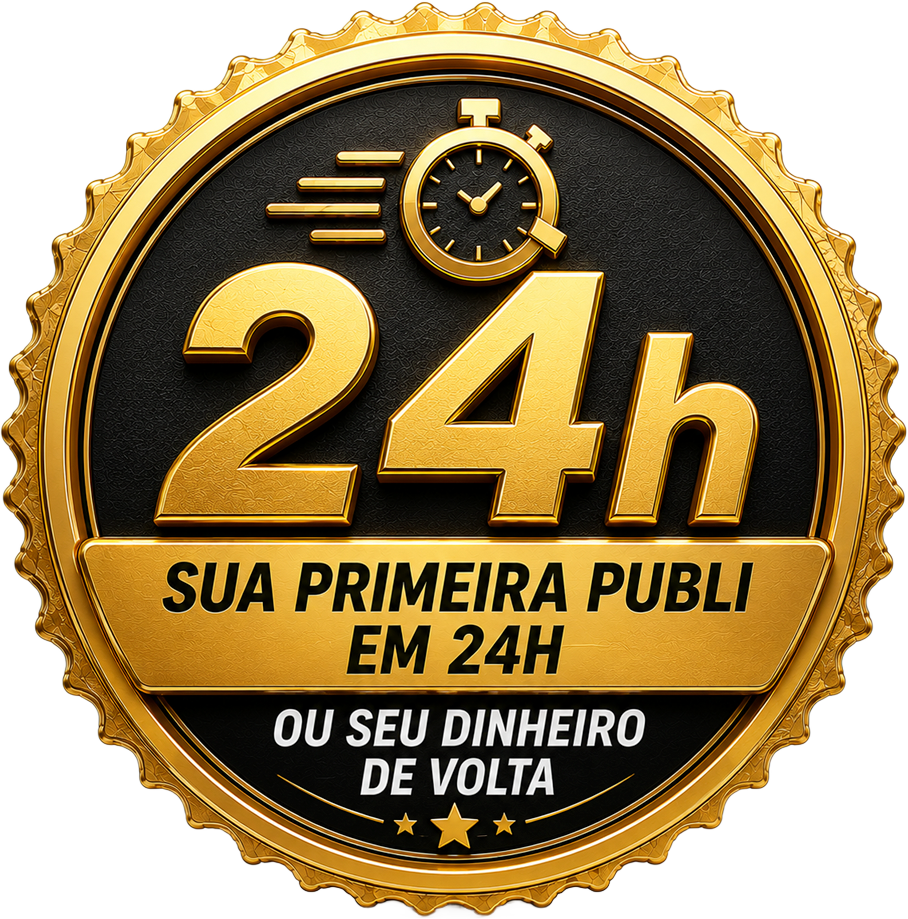 Garantia primeira publi em 24h