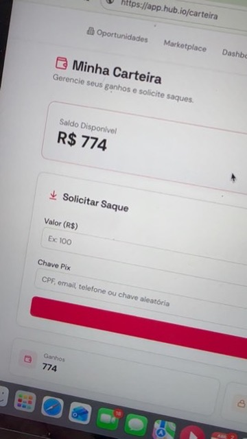 Depoimento - saldo na carteira Connect Hub